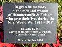 Hammersmith and Fulham WW1 Memorial (id=6692)